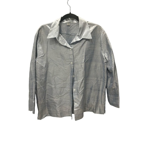 Democracy Silk Button Up - Picture 1 of 6